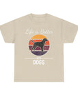 Retro Dog Lover Tee, Unisex Cotton T-Shirt, Gift for Dog Owners, Vintage Style Pet Apparel, Outdoor Adventure Shirt