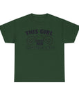 This Girl Loves Her Husband Unisex Heavy Cotton Tee, Cute Graphic Tee, Gift for Wife, Anniversary Shirt, Fun Couple T-Shirt