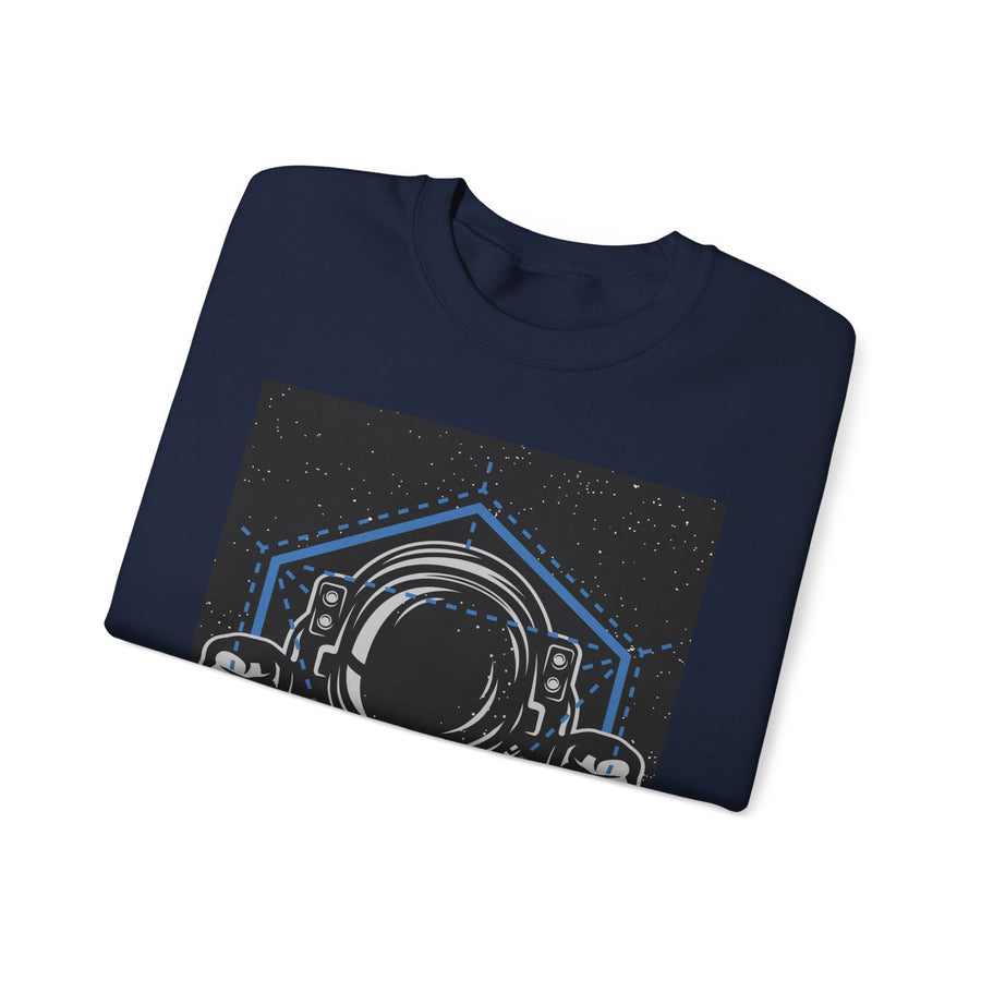 Cosmic Vibes Sweatshirt | Unisex Space Themed Crewneck | Perfect for Astronaut Lovers, Unique Gift, Casual Wear, Cozy Style
