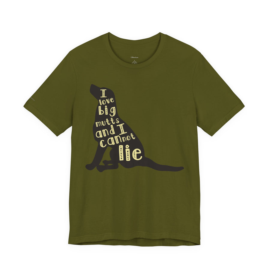 Dog Lover Graphic Tee - I Love Big Mutts, Unisex Shirt, Pet Gift, Casual Wear, Animal Lover Apparel, Birthday Gift