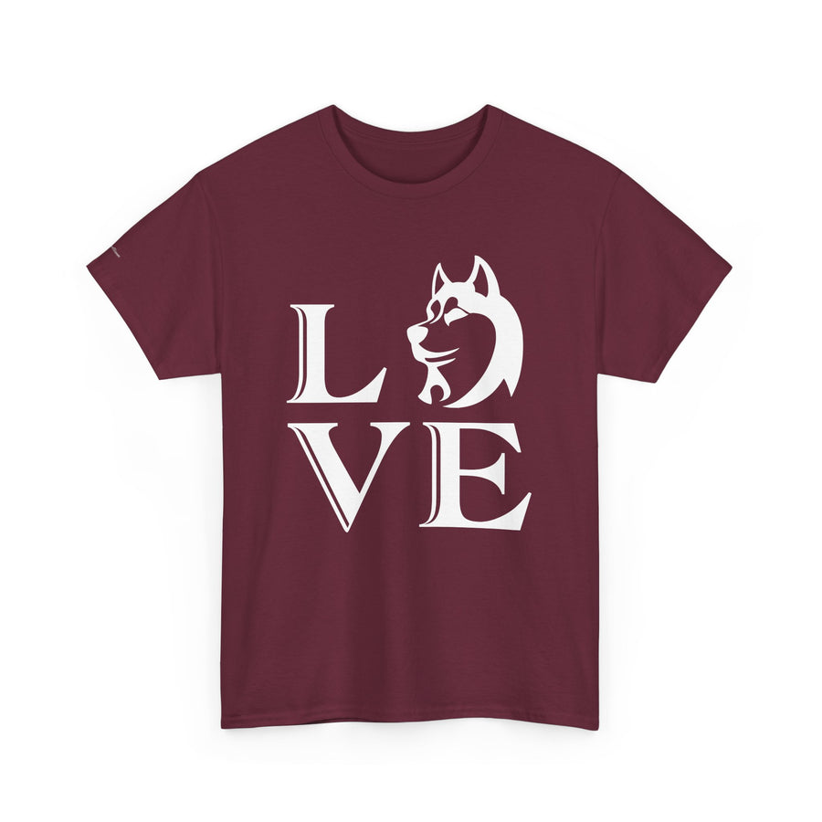 Stylish Dog Lover Tee | Unisex Cotton Shirt with 'LOVE' Design, Pet Gift, Birthday Gift, Casual Wear, Dog Mom, Animal Lover