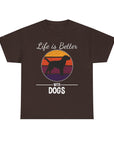 Retro Dog Lover Tee, Unisex Cotton T-Shirt, Gift for Dog Owners, Vintage Style Pet Apparel, Outdoor Adventure Shirt