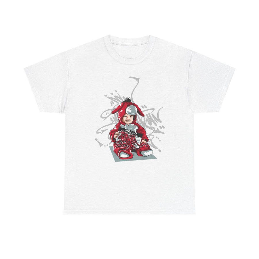 Urban Graffiti Unisex Tee, Stylish Cotton Tee, Streetwear T-Shirt, Trendy Graphic Tee, Casual Everyday Wear, Gift for Art Lovers