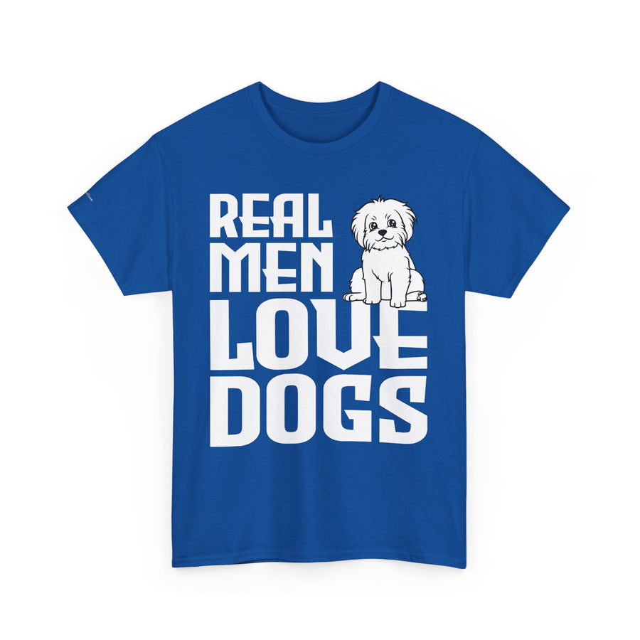 Real Men Love Dogs Tee, Unisex Pet Lover T-Shirt, Dog Dad Gift, Funny Animal Shirt, Casual Wear, Dog Lover Apparel