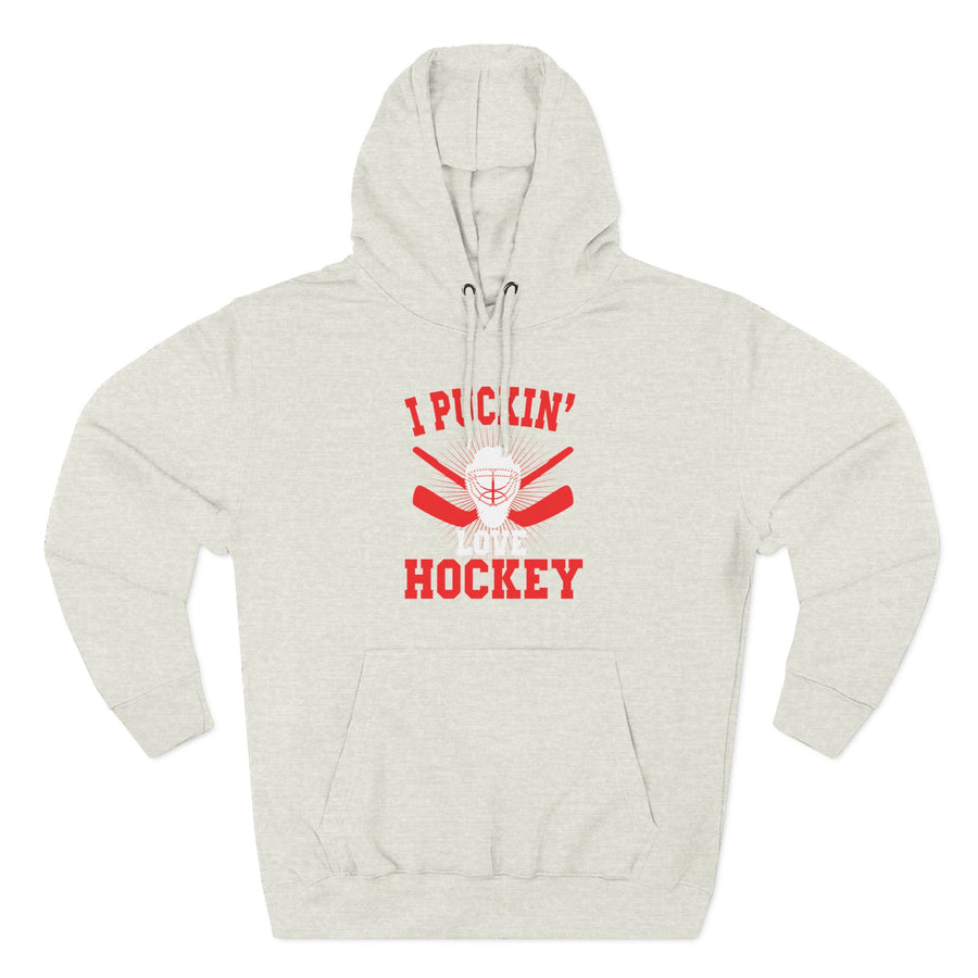 I Pickin' Love Hockey Hoodie | Cozy Sports Fleece Sweatshirt | Perfect for Hockey Fans, Game Day, Gifts, Winter Wear, Sports Apparel