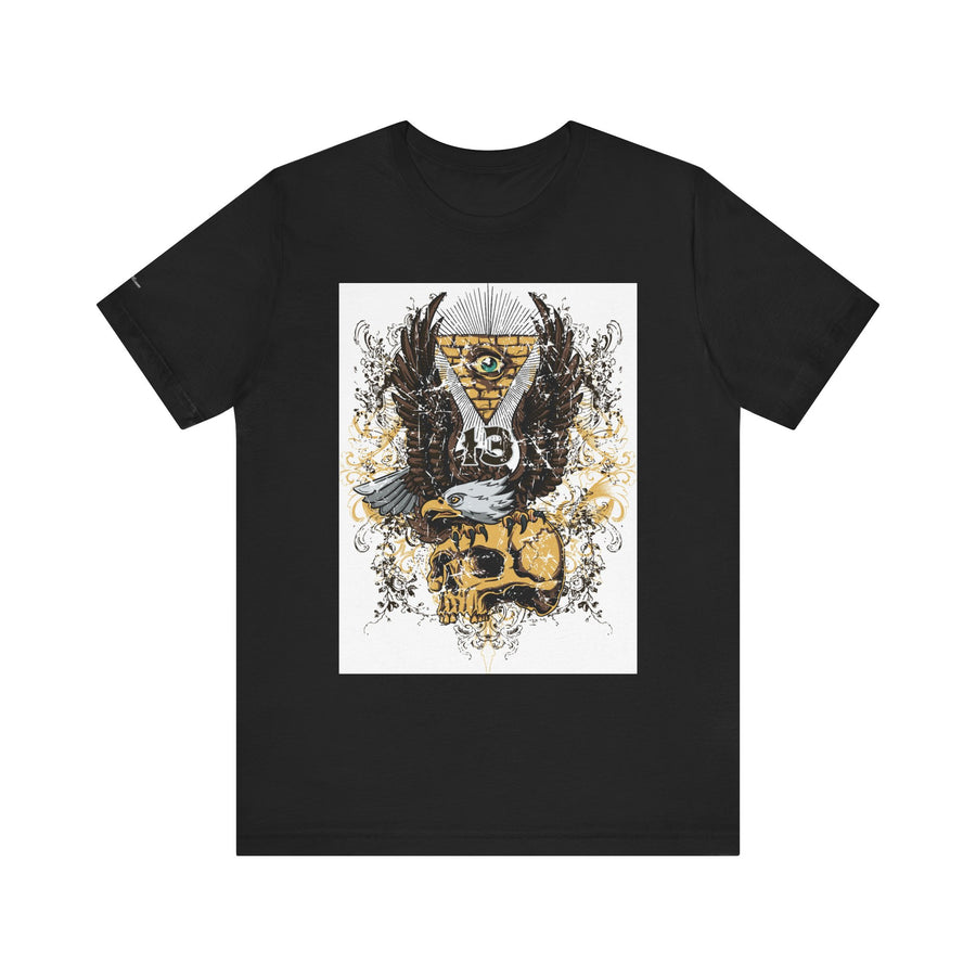 Eagle & Skull Graphic Tee | Casual Wear, Gift for Men, Symbolic Shirt, Unique Design, Everyday Style