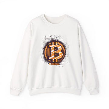 Bitcoin Logo Crewneck Sweatshirt | Unisex Cryptocurrency Apparel, Gift for Crypto Lovers, Casual Streetwear, Cryptocurrency Sweatshirt