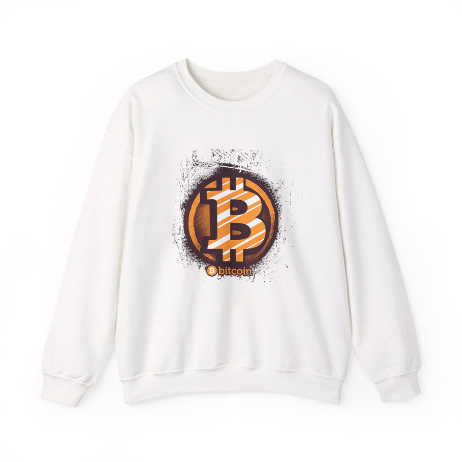 Bitcoin Logo Crewneck Sweatshirt | Unisex Cryptocurrency Apparel, Gift for Crypto Lovers, Casual Streetwear, Cryptocurrency Sweatshirt