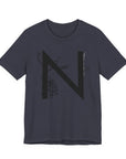 Nature-Inspired Initial Tee, Unisex T-Shirt for Nature Lovers, Personalized Gift, Graphic Tee for Casual Wear, Eco-Friendly Apparel
