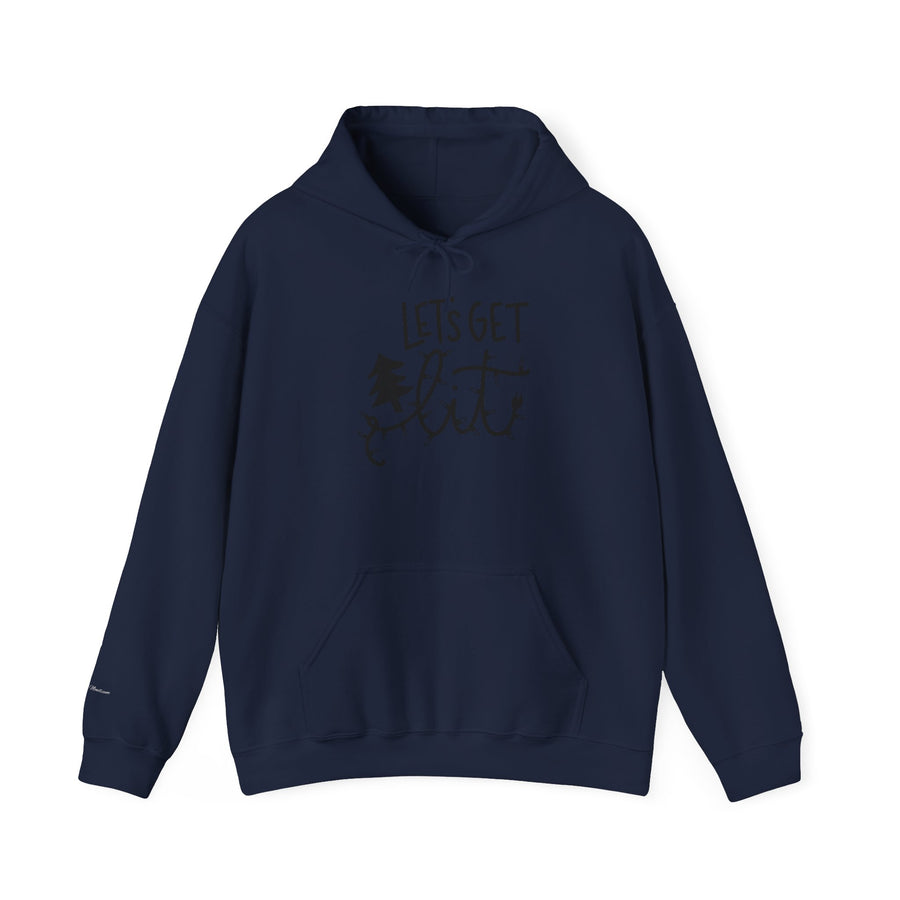 Unisex Hooded Sweatshirt - "Let's Get Lit" for Cozy Winter Nights, Perfect for Holiday Gatherings, Parties, Gifts, and Everyday Wear