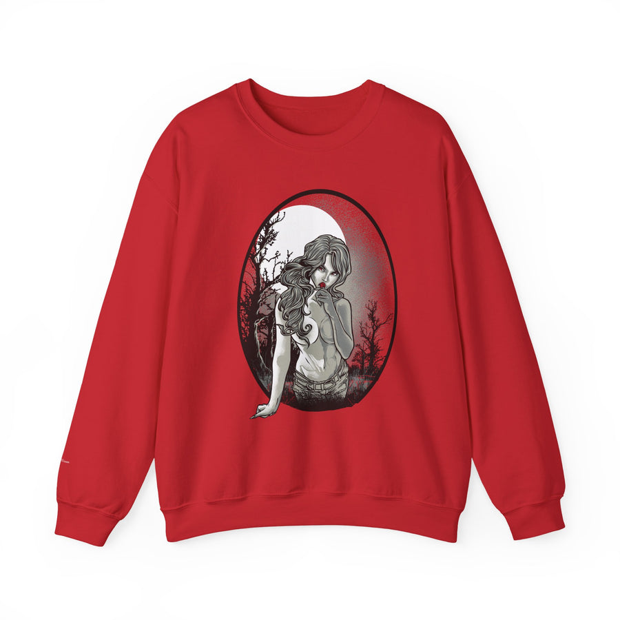 Gothic Art Sweatshirt, Cozy Unisex Crewneck, Dark Aesthetic Clothing, Unique Gifts for Her, Halloween Fashion, Casual Layering