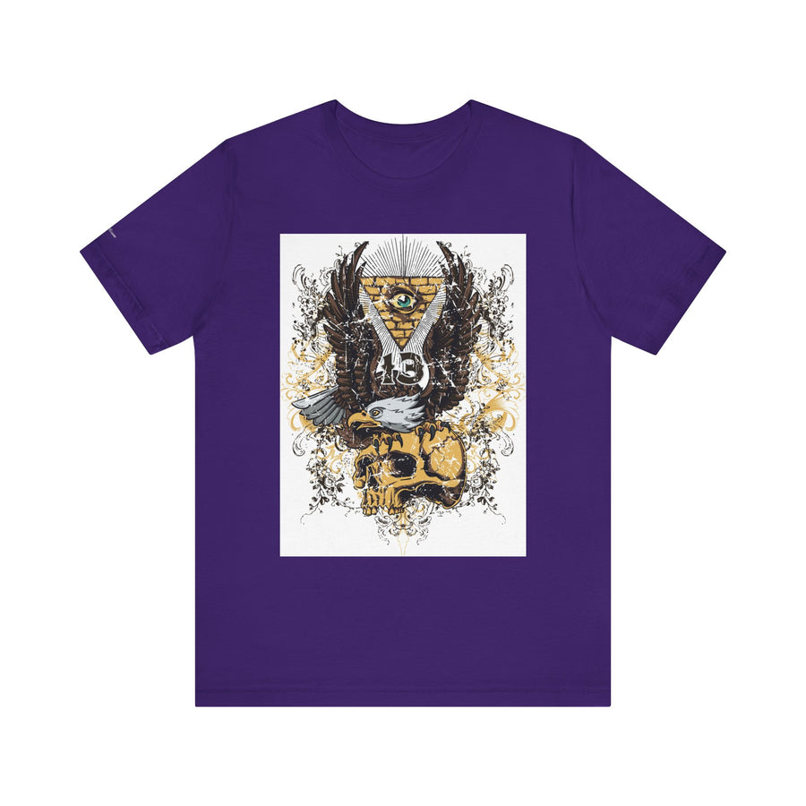 Eagle & Skull Graphic Tee | Casual Wear, Gift for Men, Symbolic Shirt, Unique Design, Everyday Style