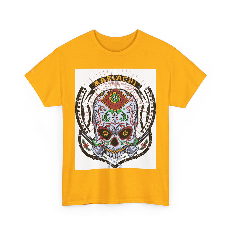 Skull Art Unisex Heavy Cotton Tee | Graphic Tee, Gift for Him/Her, Casual Wear, Festival Shirt, Halloween Costume