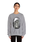 Gothic Art Sweatshirt, Cozy Unisex Crewneck, Dark Aesthetic Clothing, Unique Gifts for Her, Halloween Fashion, Casual Layering