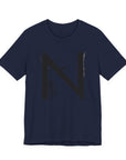 Nature-Inspired Initial Tee, Unisex T-Shirt for Nature Lovers, Personalized Gift, Graphic Tee for Casual Wear, Eco-Friendly Apparel