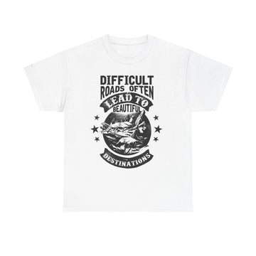 Inspirational Quote T-Shirt, Motivational Tee for Adventurers, Gifts for Travel Lovers, Positive Vibes Apparel, Unisex Heavy Cotton Shirt