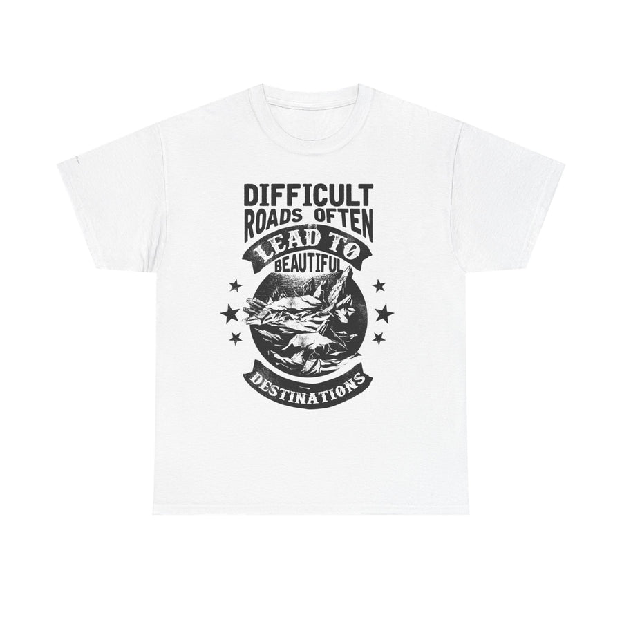 Inspirational Quote T-Shirt, Motivational Tee for Adventurers, Gifts for Travel Lovers, Positive Vibes Apparel, Unisex Heavy Cotton Shirt