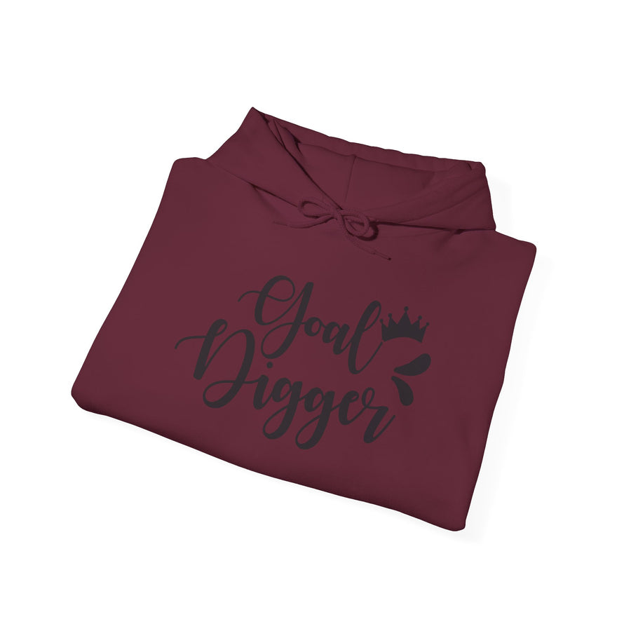 Goal Digger Motivational Hoodie | Unisex Heavy Blend Sweatshirt | Gift for Entrepreneurs, Students, Inspiration, Self-Love, Goals