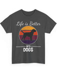 Retro Dog Lover Tee, Unisex Cotton T-Shirt, Gift for Dog Owners, Vintage Style Pet Apparel, Outdoor Adventure Shirt