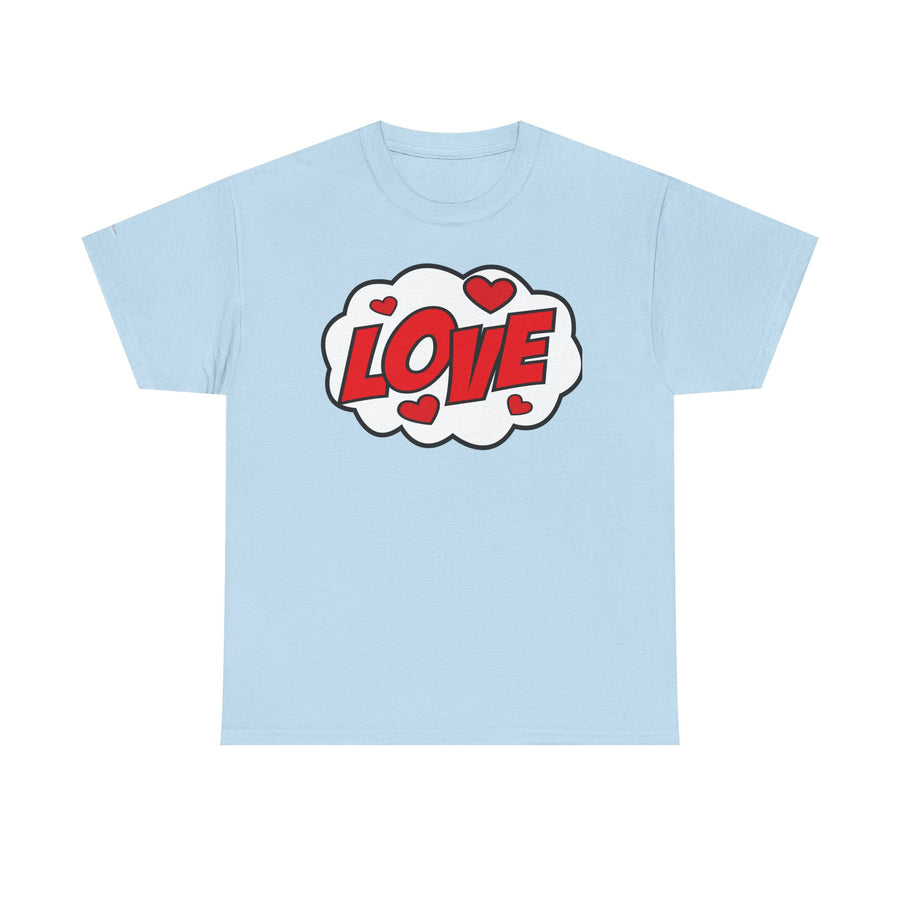 Unisex Love Graphic Tee | Valentine's Day Gift, Couple's Tee, Friends Gift, Casual Wear, Heart Design