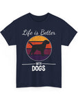 Retro Dog Lover Tee, Unisex Cotton T-Shirt, Gift for Dog Owners, Vintage Style Pet Apparel, Outdoor Adventure Shirt
