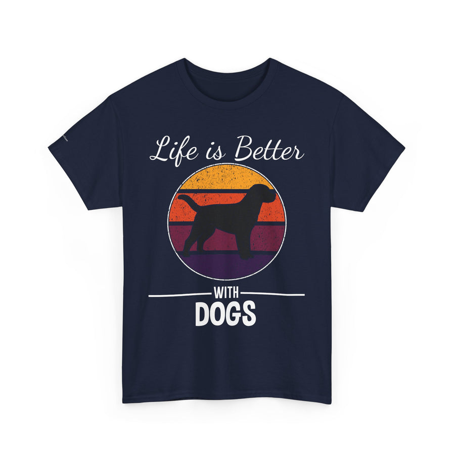 Retro Dog Lover Tee, Unisex Cotton T-Shirt, Gift for Dog Owners, Vintage Style Pet Apparel, Outdoor Adventure Shirt