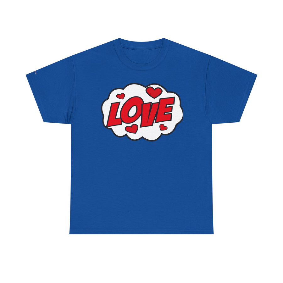 Unisex Love Graphic Tee | Valentine's Day Gift, Couple's Tee, Friends Gift, Casual Wear, Heart Design