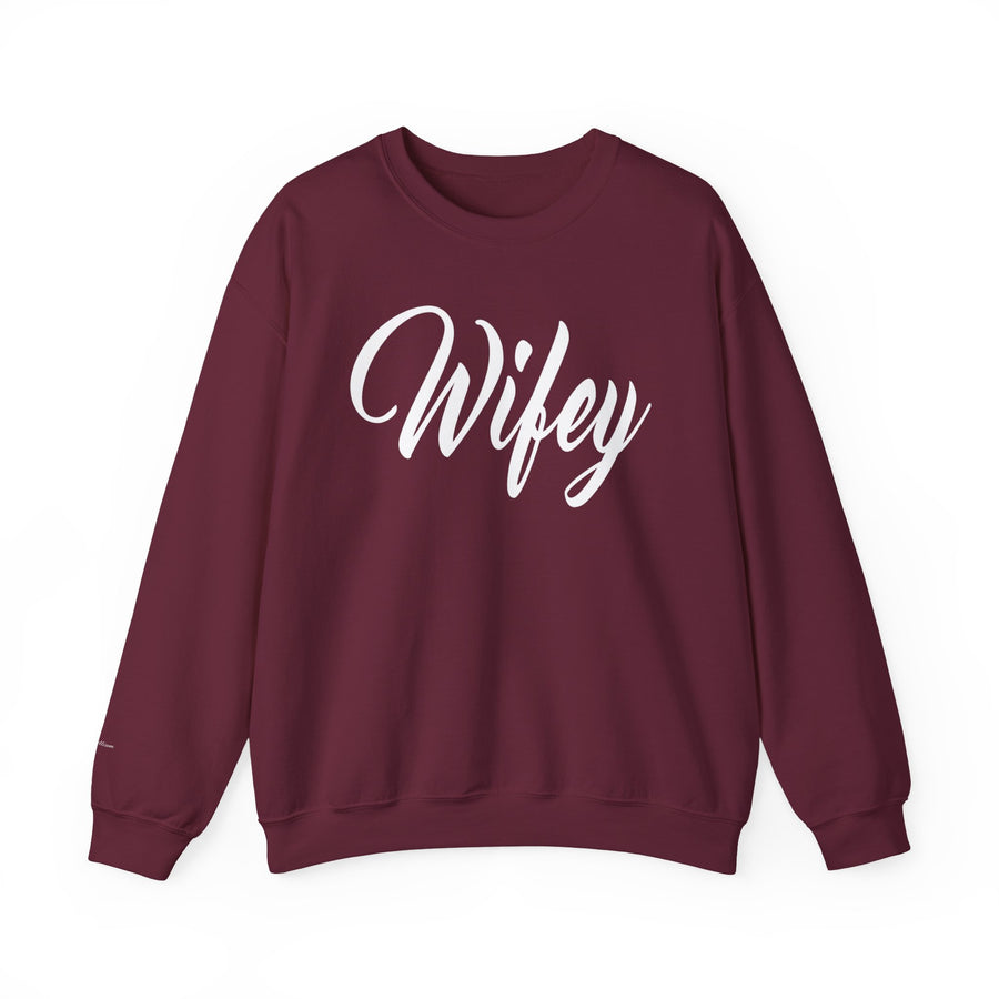 Wifey Sweatshirt, Cozy Crewneck for Newlyweds, Wedding Gift, Bride Appreciation, Casual Loungewear, Gift for Her