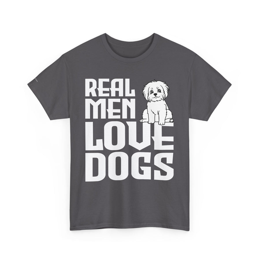 Real Men Love Dogs Tee, Unisex Pet Lover T-Shirt, Dog Dad Gift, Funny Animal Shirt, Casual Wear, Dog Lover Apparel