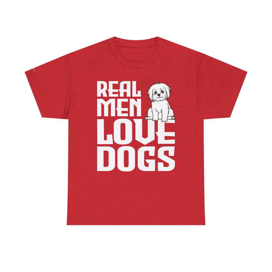 Real Men Love Dogs Tee, Unisex Pet Lover T-Shirt, Dog Dad Gift, Funny Animal Shirt, Casual Wear, Dog Lover Apparel