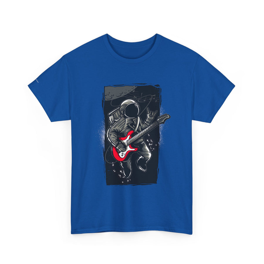 Astronaut Guitarist Unisex Tee, Cool Music Shirt, Space Lover Gift, Concert Apparel, Casual Outfit, Unique Graphic Tee