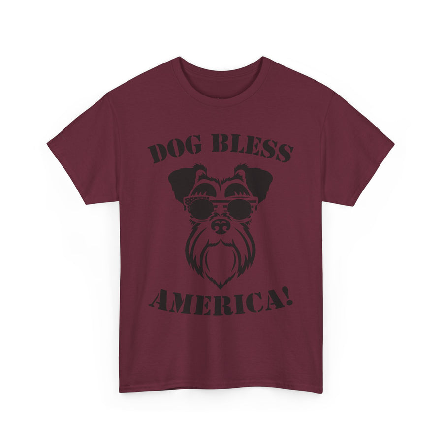 Dog Bless America Tee, Funny Dog Lover Shirt, Pet Owner Gift, Unisex Graphic Tee, Animal Lover Apparel, Casual Cotton T-Shirt
