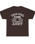 Aunt Announcement Unisex Heavy Cotton Tee, Pregnancy Reveal Shirt, Gift for New Aunts, Baby Shower Gift, Family Gathering Tee
