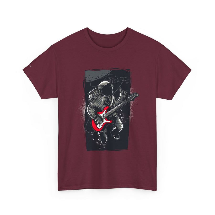 Astronaut Guitarist Unisex Tee, Cool Music Shirt, Space Lover Gift, Concert Apparel, Casual Outfit, Unique Graphic Tee