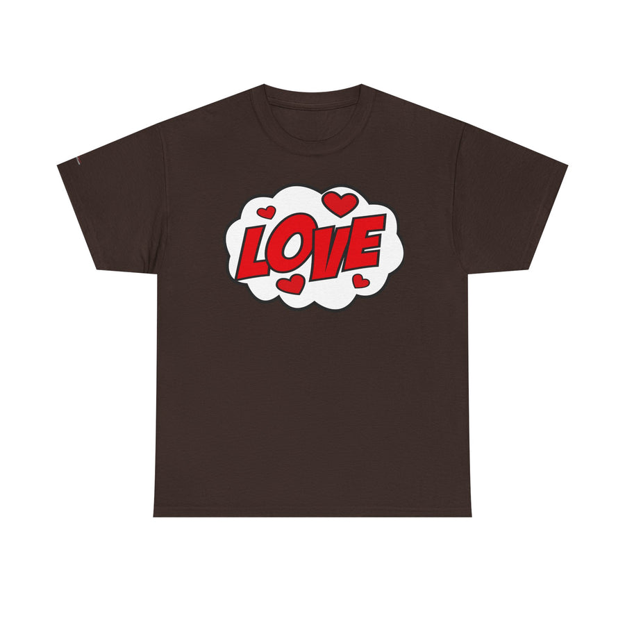 Unisex Love Graphic Tee | Valentine's Day Gift, Couple's Tee, Friends Gift, Casual Wear, Heart Design