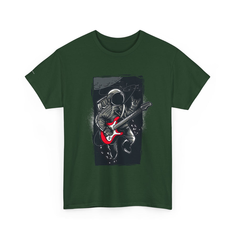 Astronaut Guitarist Unisex Tee, Cool Music Shirt, Space Lover Gift, Concert Apparel, Casual Outfit, Unique Graphic Tee
