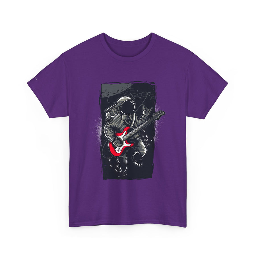 Astronaut Guitarist Unisex Tee, Cool Music Shirt, Space Lover Gift, Concert Apparel, Casual Outfit, Unique Graphic Tee