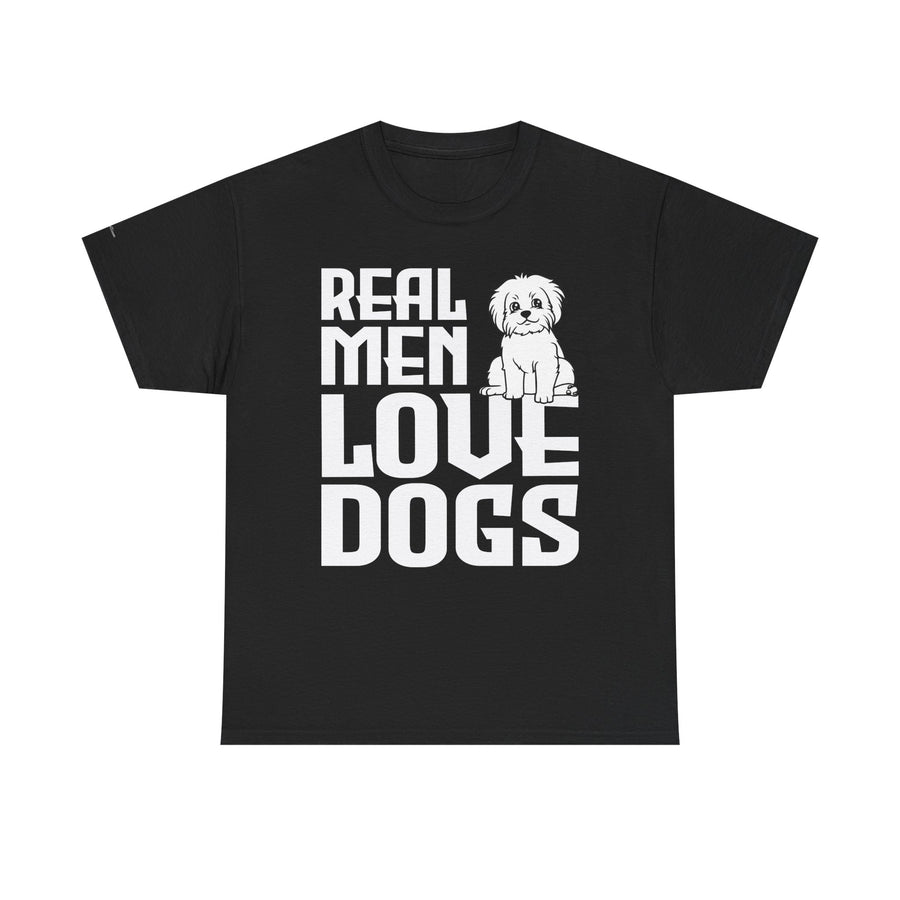 Real Men Love Dogs Tee, Unisex Pet Lover T-Shirt, Dog Dad Gift, Funny Animal Shirt, Casual Wear, Dog Lover Apparel