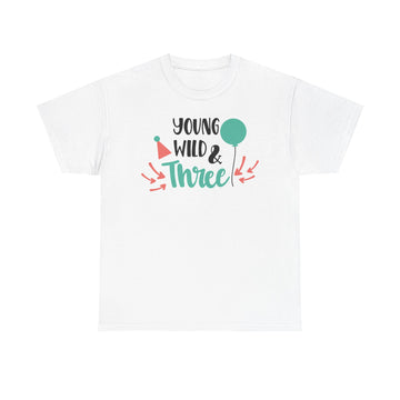 Young, Wild & Three Unisex Tee | Birthday Party Shirt, Kids Celebration Outfit, Fun Graphic Tee, Unisex Cotton T-Shirt, Playful [...]