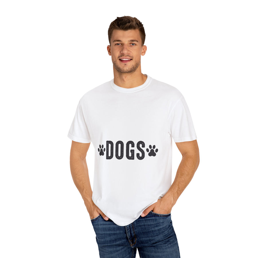 Cute Dog Lover T-Shirt, Pet Paw Print Tee, Unisex Casual Shirt, Gift for Dog Owners, Funny Dog Apparel, Everyday Wear