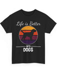 Retro Dog Lover Tee, Unisex Cotton T-Shirt, Gift for Dog Owners, Vintage Style Pet Apparel, Outdoor Adventure Shirt