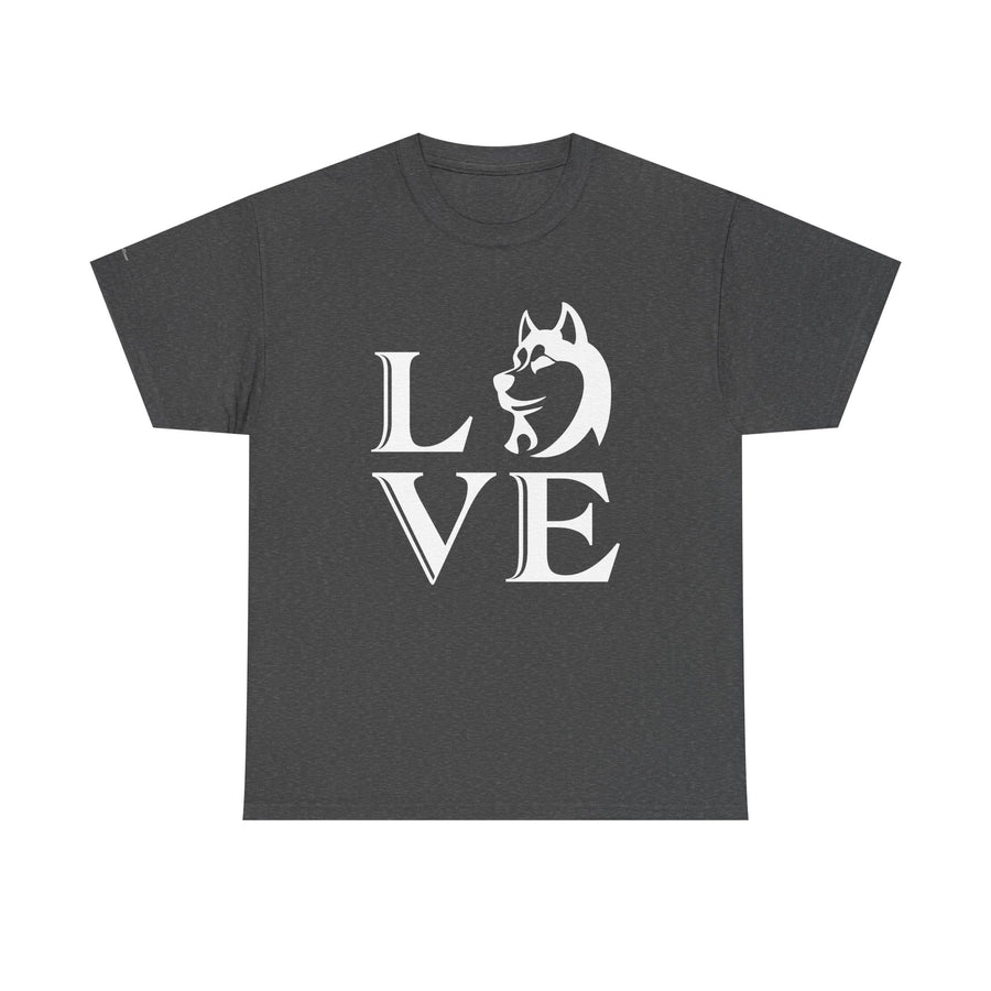Stylish Dog Lover Tee | Unisex Cotton Shirt with 'LOVE' Design, Pet Gift, Birthday Gift, Casual Wear, Dog Mom, Animal Lover