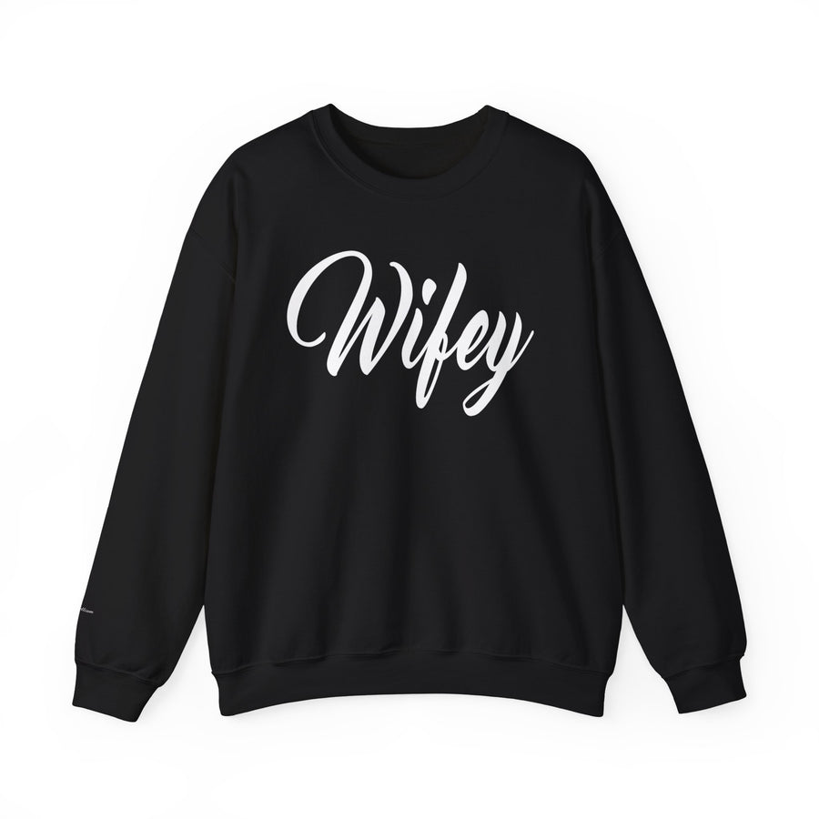 Wifey Sweatshirt, Cozy Crewneck for Newlyweds, Wedding Gift, Bride Appreciation, Casual Loungewear, Gift for Her