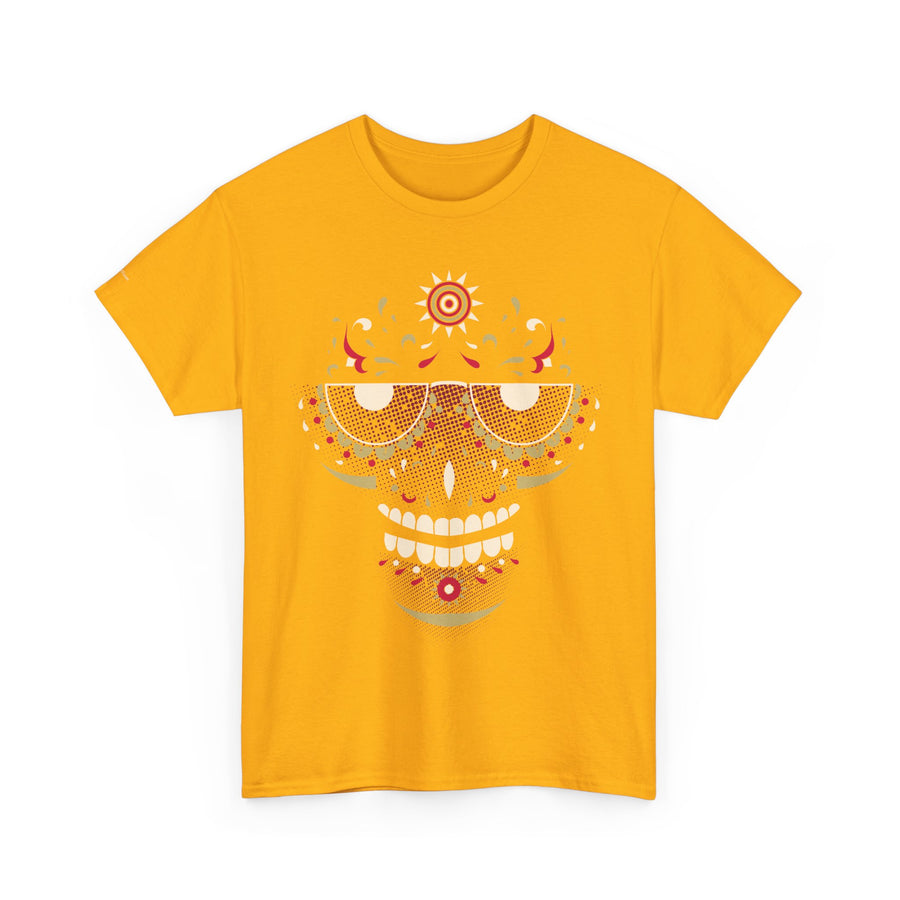 Sugar Skull Graphic Tee, Unisex T-Shirt for Day of the Dead, Halloween, Festive Casual Wear, Unique Gift Idea