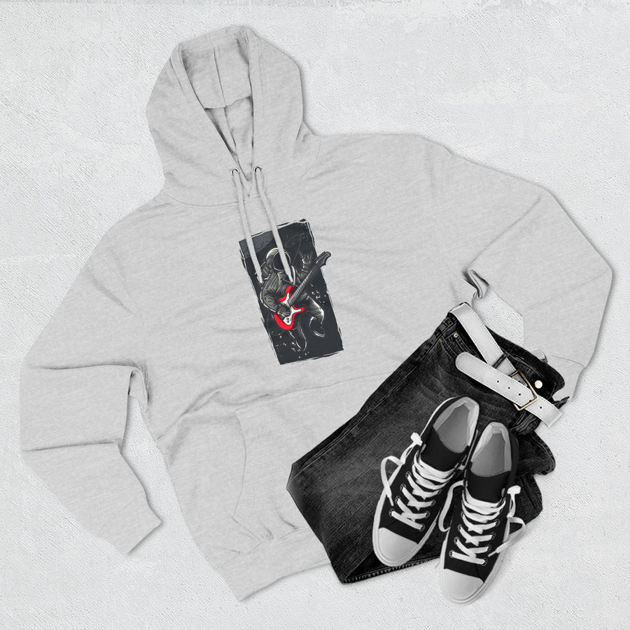 Rock Your Style Three-Panel Fleece Hoodie - Perfect for Concerts, Casual Wear, Gifts for Musicians, Cozy Layering, Unisex Fashion