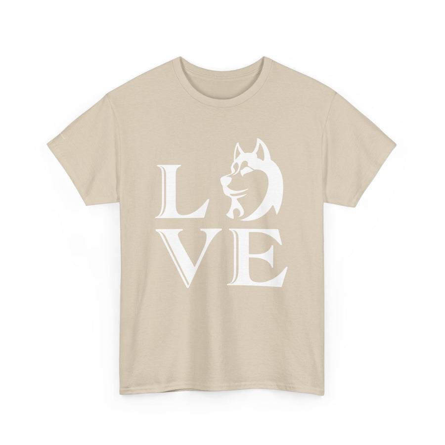 Stylish Dog Lover Tee | Unisex Cotton Shirt with 'LOVE' Design, Pet Gift, Birthday Gift, Casual Wear, Dog Mom, Animal Lover