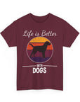 Retro Dog Lover Tee, Unisex Cotton T-Shirt, Gift for Dog Owners, Vintage Style Pet Apparel, Outdoor Adventure Shirt
