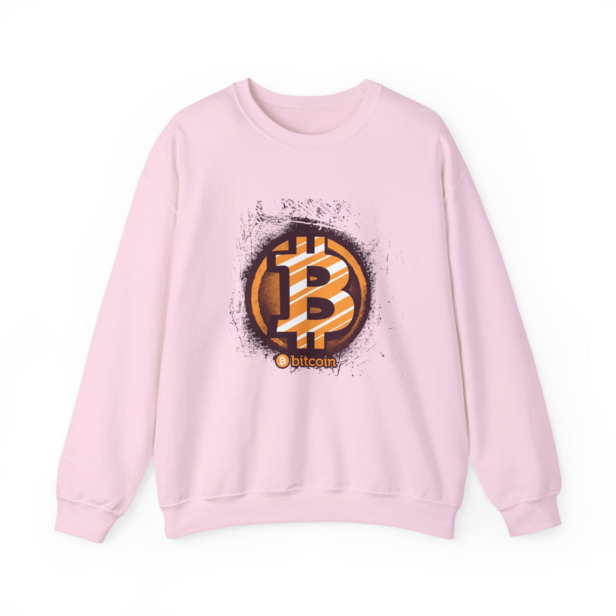 Bitcoin Logo Crewneck Sweatshirt | Unisex Cryptocurrency Apparel, Gift for Crypto Lovers, Casual Streetwear, Cryptocurrency Sweatshirt
