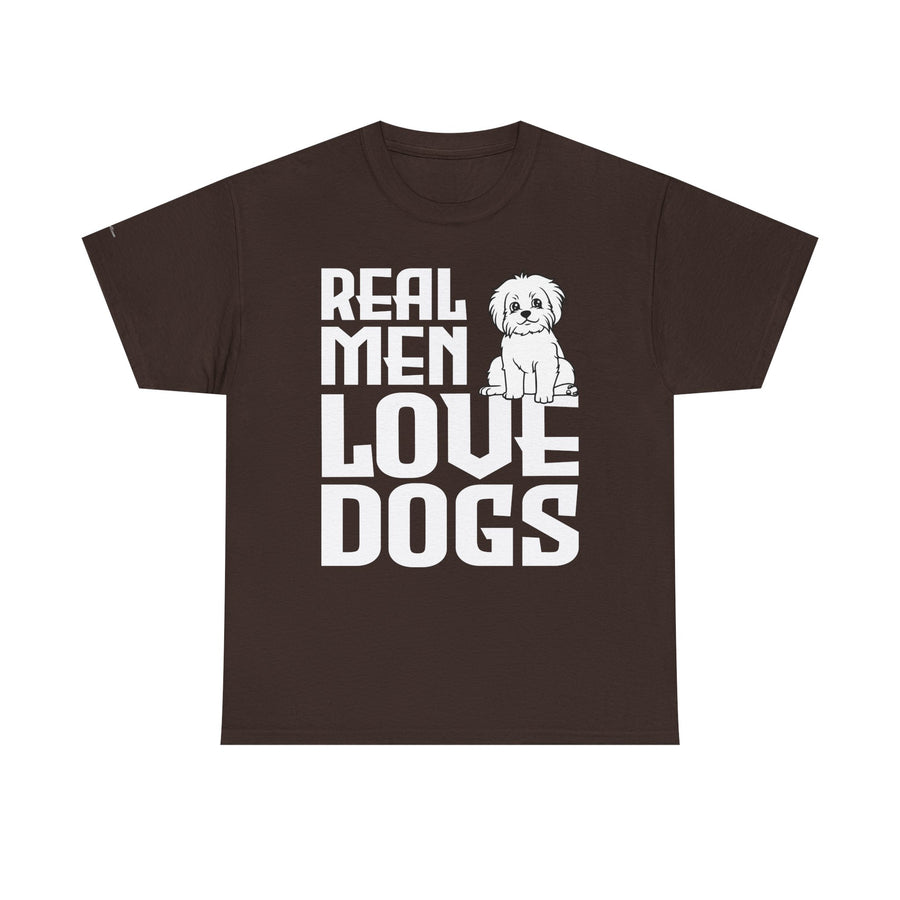 Real Men Love Dogs Tee, Unisex Pet Lover T-Shirt, Dog Dad Gift, Funny Animal Shirt, Casual Wear, Dog Lover Apparel