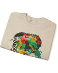 Vibrant Unisex Crewneck Sweatshirt with Unique Artwork, Cozy Gift for Art Lovers, Statement Apparel, Ideal for Casual Wear, Unisex Sweater